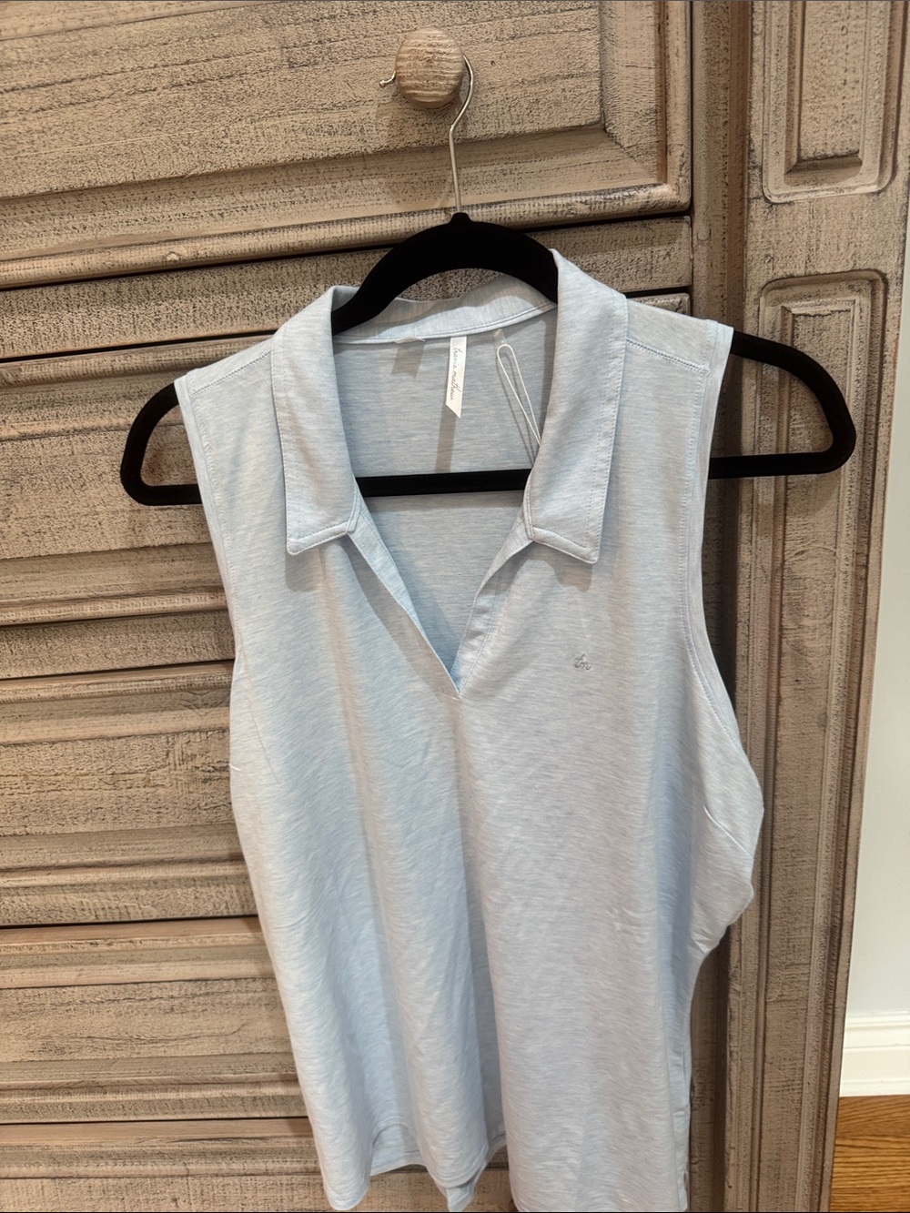 Travis Mathew Light Blue Sleeveless Polo Tank